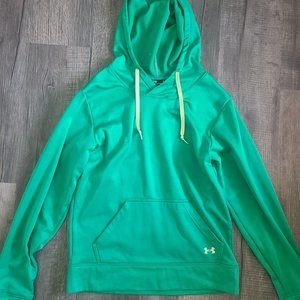 Green Under Armour Pull Over Hoodie